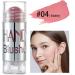 PICKX Chubby Blush Stick Multipurpose Blush Blush Stick For Cheeks Cream Blush Pink Blush Peach Stick Matte Stick Glow Stick Brighten Skin Tone (04#Matte) - Buy Online on GoSupps.com