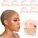 Shoobidoo HD Wig Cap For Lace Front Wig 8 PCS HD Wig Caps For Women Wig Caps to Hold Wig in Place Transparent Wig Cap Stocking Wig Caps Invisible HD Wig Cap (8PC Light brown) 8PC Light Brown