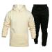 Hanxiulin men's training suit leisure suit jogging pants training suit house suit pants men training suit pants sweatshirt sport suit Khaki 3xl