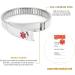 MagVIVACE Women's Medical Alert Bracelet - Personalized Silver Stainless Steel for Diabetes Allergy Epilepsy & Autism | Adjustable & Durable - Buy Online on GoSupps.com