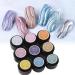 9 Colors Metal Effect Nail Gel Uv Led Draw Painting Stamping Varnish Soak Off Uv Led Gel Lacquer Nail Salon Colorful Gel 8ml - Nail Gel - - (Color: 1) - Buy Online on GoSupps.com
