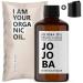 Organic Jojoba Oil 100% ORGANIC pure natural and cold pressed - 50 ml - Care for hair body skin face make-up remover