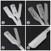 Buy 2 SUS Razors - Stainless Steel Straight Edge Shaving Knife with 10 Blades | Manual Barber Shaver for Precision Beard Cutting - International Shipping Available - Buy Online on GoSupps.com