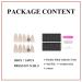 MERVF Almond Nude Stiletto Press on Nails with Diamond Designs - 24pcs Glossy Fake Acrylic Nails for Women and Girls - Buy Online on GoSupps.com