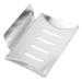 Ciieeo Bathroom Soap Holder Soap Dish Holder Shower Soap Holder Soap Dish with Drain Vacuum Soap Dish Draining Soap Hanging Soap Holder Shower Soap Dish Wall-mounted Xiaozaowang Silver 12.6x8.4x3cm