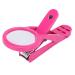 Older Nail Clipper with Magnifying Glass - Stainless Steel Adjustable Fingernail & Toenail Cutter for Seniors & Babies (Rose Red) - Buy Online on GoSupps.com