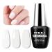 NXJ INFILILA Milky White Gel Nail Polish 15ml White Gel Nail Polish White Sheer Nail Polish Neutral Gel Nail Polish Nail Art French Manicure Salon & Home Gift for Women 0.5Oz A-white 01