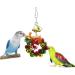 SONYANG 5 Pcs Pet Bird Parrot Cage Toy Set - Hanging Swing, Shredding & Chewing Perches - For Parrot Macaw African Grey Budgie Parakeet Cockatiels Conure Cockatoo - Christmas Decoration - Buy Online on GoSupps.com