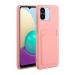Tivenfezk Nadoli Silicone Case for Xiaomi Redmi A1 Ultra thin shockproof scratch -resistant wallet soft TPU protective cover mobile phone cover with credit card holder xiaomi redmi a1 pink