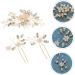 minkissy 2 Sets Hairpin Decorative Hair Combs Pearl Hair Combs Decorative Headpiece Bridal Hair Combs Hair Accessories for Girls Braids Accessories Pearl Headpieces Wedding Zinc Alloy Bride - Buy Online on GoSupps.com