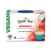 QuikTea Vegan Masala Chai Tea Latte - 10 Count Single Box - All Natural & Preservative Free Authentic Instant Chai Vegan Masala 10 Count (Pack of 1)
