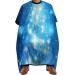 Christmas Tree Blue Winter Snowflake Professional Barber Cape Polyester Hair Cutting Salon Cape Water Stain Resistant Apron Cutting Hair Beard Hairdressing Cape Anti-Static Haircut 56.7 66.9 Inch (1 P