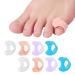 Toe separator toe spreader Little toe extension toe spacer - 8pcs toe spreader hallux valgus for avoid overlapping toes and protect toes (4 colors)