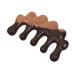 Sewoart massage comb head Breize tooth comb scalp nursing comb no static comb robust wooden ridge wooden comb for hair wooden hair comb scalp ridge massage tool for scalp ridge 10.00x5.50cm black