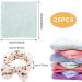 Denpetec 24Pcs Microfiber Face Towel Set with Women's Coral Fleece Headband - Highly Absorbent and Easy to Carry Wash Cloths - Buy Online on GoSupps.com