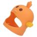 Silicone Baby At Ring Pacifier | Soothing 2-Stem Training Toy for Day & Night - Orange - Buy Online on GoSupps.com