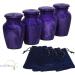 Eternal Harmony Cremation Urn for Human Ashes | Memorial Urn Carefully Handcrafted with Elegant Finishes to Honor Your Loved One | Adult Urn Large Size with Beautiful Velvet Bag (Small Violet Milo) S Violet Milo - Buy Online on GoSupps.com