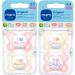 MAM Skin Soft Silicone Pacifier Set - I Love Mummy & Daddy - 0-6 Months Girl - 4 Pack with 2 Sterilized Transport Boxes - Buy Online on GoSupps.com