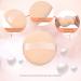 12 Pack Cotton Powder Tassels - Round 3.4 Champagne Makeup Applicators for Face & Body - International Shipping Available - Buy Online on GoSupps.com