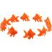 Balacoo 10 Pcs Realistic Artificial Goldfish - Floating Tropical Fish Decor for Aquariums | Mini Animal Toys - Buy Online on GoSupps.com
