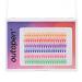 Outopen 14MM Colored Cluster Lash Extensions - 140 PCS C Curl Wispy Natural Eyelashes - DIY Reusable 7 Color Mix - Buy Online on GoSupps.com