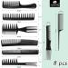 8-Piece Professional Hair Combs Set | Fine Wide Tooth, Anti-Static, Heat Resistant | for Women, Men, Salon & Home Styling - Buy Online on GoSupps.com