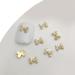 3D Metal Nail Nail Embellishments 20pcs Bowknot Nail Decorations For Individual Styles Nail Embellishments 06gold