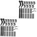 Doitool 40 pair of anti-slip cover for glasses glasses holder slipproof drama Ooldhole For glasses.