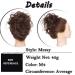 Buy SEGO Curly Hairpiece - Medium Brown Hair Bun Extension | Natural Updo Hair Tie - Buy Online on GoSupps.com
