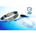 Personalized Waterproof Medical Bracelet - Black/Gray Reversible Sport ID Bracelet with Medication Cards & Complimentary PHR Access - Buy Online on GoSupps.com