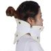 SAFWEL White Support Fixed Neck Brace - Polymer Foam Rubber Cervical Traction Immobilizer for Pain Relief & Stability - Buy Online on GoSupps.com