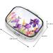 Iris Flower Butterfly Small Pill Case | Cute Travel Pill Organizer | 2 Compartment Pill Box for Purse & Gifts - Buy Online on GoSupps.com