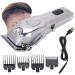 Professional Hair Clippers Kit with LCD Display - Rechargeable Stainless Steel Beard & Mustache Trimmer for Men | Grooming Salon Essentials - Buy Online on GoSupps.com