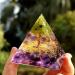 Vnst KWW Orgonite Pyramid Crystal - 6cm Amethyst Reiki Pyramid for Positive Energy & Chakra Meditation - Buy Online on GoSupps.com