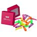 HAARallerliebst hair clips small (20 pieces | neon | 3.9 cm) including box for storage (box color: pink)