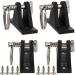VTurboWay 4 Pack Marine Grade Nylon Bimini Top 90 Plastic Deck Hinge with Pin and Ring 316 Stainless Steel Free Installation Screws
