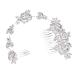 minkissy Accessories Headband Hair Comb Floral hair pin Bridal Wedding Hair Comb hair accessories alloy Hair