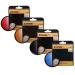 ZOMEI 62mm Graduated Gradual GC Grey Blue Orange Red Filter Kit for Canon Nikon