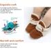 EDOTON Unisex Newborn Winter Boots - Warm Non-Slip Sole Bootie Socks for 6-12 Months (Coffee) - Buy Online on GoSupps.com