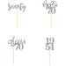 70th Birthday Cupcake Toppers - 24pcs Glitter Decorations for 1954 Themed Parties | Silver Cake Accessories - Buy Online on GoSupps.com