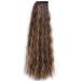 22 Corn Wave Magic Paste Ponytail Extension | Long Wavy Curly Hair Fluffy Pony Tail 22 Inch | Mixed Dark Brown Gold# | Pack of 1 - Buy Online on GoSupps.com