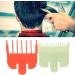 Professional Hair Clipper Guide Combs 2 Plastic Attachment Combs Rounded Teeth Easy Buckle Design Easy Hair Control (red and green) - Buy Online on GoSupps.com