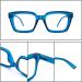 Amorays Oversize Square Vintage Reading Glasses - Blue Light Blocking +1.50 Presbyopia Readers for Men & Women - Buy Online on GoSupps.com