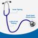 HCS Stethoscope - Lightweight Design - 360 Dual Head Chest Piece - Blue - Ideal for Nursing Students, Doctors, and Vet Techs - Buy Online on GoSupps.com