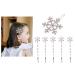 Frcolor 6-Piece Christmas Snowflake Hairpins | Crystal Rhinestone Hair Clips for Girls | Kids Hair Jewelry (White) - International Shipping Available - Buy Online on GoSupps.com