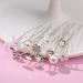 AUXSOUL Bridal Hair Pins - Crystal Pearl U-Shaped Diamond Clips for Wedding - 30Pcs (6 Styles) - Buy Online on GoSupps.com