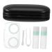 Lurrose 1 set of double-layer glasses case outdoor glasses contacts Colored lens contact lens container eye lenses container lentil container holder double glasses case multi-purpose glasses case as shown 16x7x5.5cm