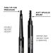 Gentlehomme Mens Eyebrow Pencil Black - Waterproof 2-in-1 Brush & Pencil for Defined & Long-Lasting Brows - Buy Online on GoSupps.com