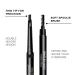 Gentlehomme 2 Pack Mens Eyebrow Pencil Black - Shape, Define, Fill Eyebrows & Beard | Waterproof, Smudge Proof, Long Lasting - Buy Online on GoSupps.com