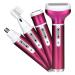 OOCOME Women Bikini Trimmer, 4 in 1 Woman Electric Shaver, Rechargeable Epilator Lady Hair Painless Shaver for Bikini Area/Nose/Armpit/Eyebrow/Facial